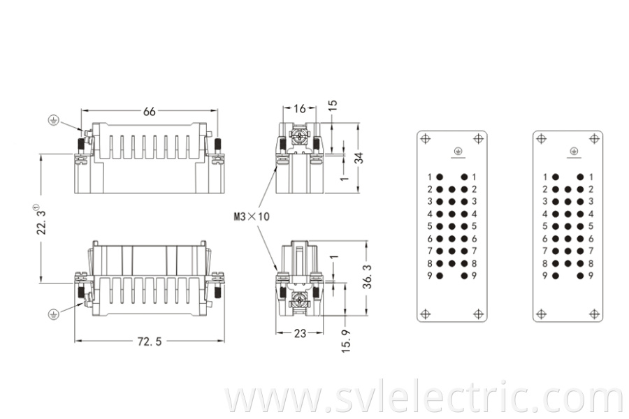 HD Female Insert Connector